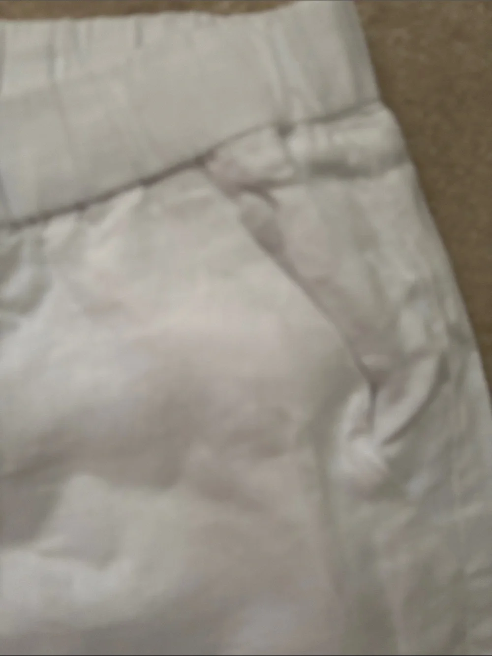 Quince White Linen Elastic-Waist Trousers